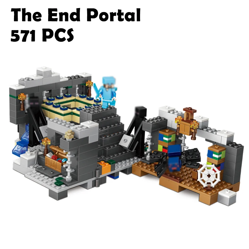Bela 10470 571Pcs Minecraft My Worlds Blocks Brick End Portal Figure Building Block Toys For Children Minecraft Legoing 21124
Bela 10470 571Pcs Minecraft My Worlds Blocks Brick End Portal Figure Building Block Toys For Children Minecraft Legoing 21124