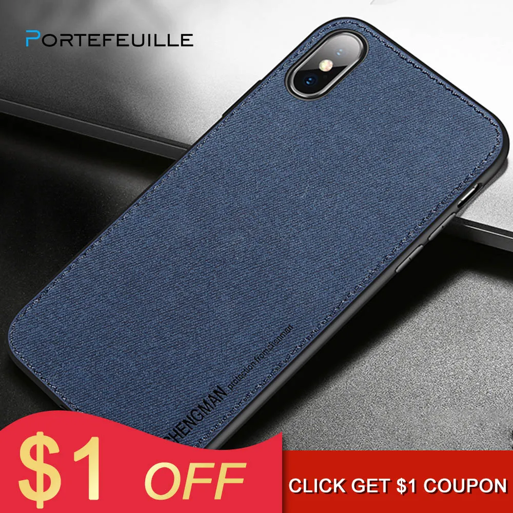 Portefeuille New Fabric Ultra-thin Canvas Silicon Phone Case For iphone 7 8 6 6s Plus X Xs Max Xr Cloth Texture Soft Protective
Portefeuille New Fabric Ultra-thin Canvas Silicon Phone Case For iphone 7 8 6 6s Plus X Xs Max Xr Cloth Texture Soft Protective