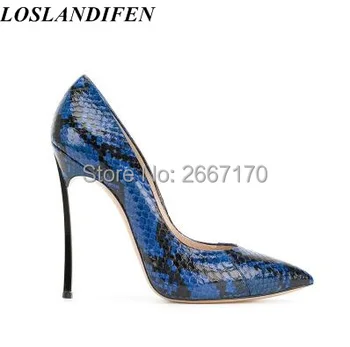 LOSLANDIFEN Factory Women Sexy Snakeskin Pumps Pointed Toe Embossed Leather Blade High Heels Python Stilettos Dress Shoes 12cm
LOSLANDIFEN Factory Women Sexy Snakeskin Pumps Pointed Toe Embossed Leather Blade High Heels Python Stilettos Dress Shoes 12cm