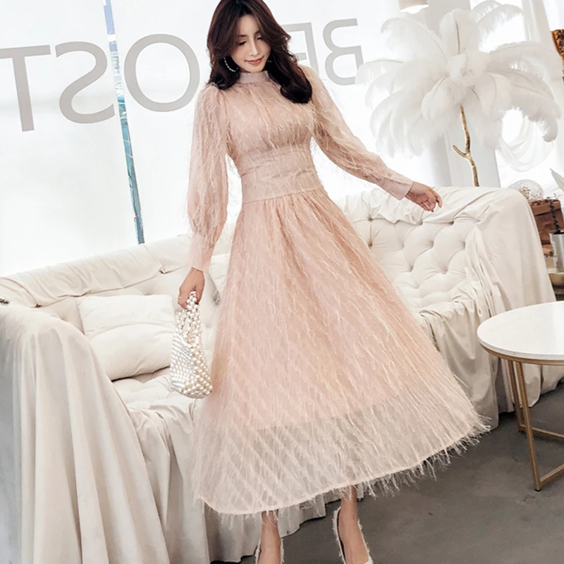 Spring Tassel Dress Feather Fairy Woman Dress Long Sleeve Party Dress Korean Summer Dress 2019 Elegant vestidos z0784
Spring Tassel Dress Feather Fairy Woman Dress Long Sleeve Party Dress Korean Summer Dress 2019 Elegant vestidos z0784