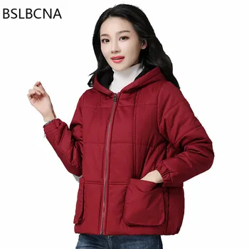 2019 New Korean Style Plus Size Slim Short Jacket Casual Pocket Hooded Women Winter Coat Small Cotton Padded Tops Female A218
2019 New Korean Style Plus Size Slim Short Jacket Casual Pocket Hooded Women Winter Coat Small Cotton Padded Tops Female A218