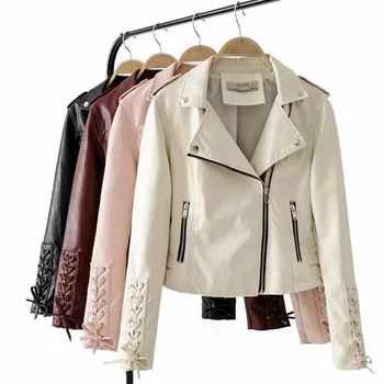 2020 New Arrial Women Autumn Winter PU Faux Leather Jackets Lady Fashion Matte Motorcycle Coat Biker Black Red Pink Outwear
2020 New Arrial Women Autumn Winter PU Faux Leather Jackets Lady Fashion Matte Motorcycle Coat Biker Black Red Pink Outwear