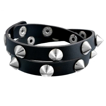 Rivet Bracelet Gothic Punk Metal Cone Stud Spikes Leather Wristband Cuff Bangle Cool Rock Unisex Multilayer Bracelet
Rivet Bracelet Gothic Punk Metal Cone Stud Spikes Leather Wristband Cuff Bangle Cool Rock Unisex Multilayer Bracelet