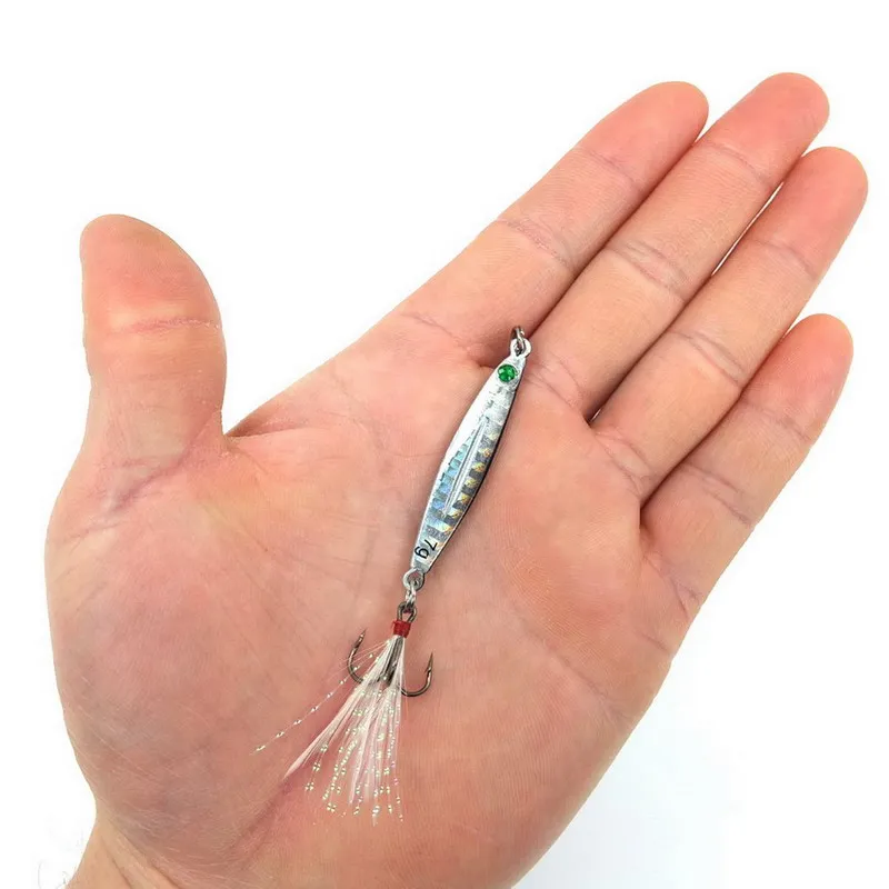 7g 10g 14g 17g Fishing Lure Jigging Slice Jigbait spoon Metal Hard Bait with Treble Hook Leurre Peche 20 colors available
7g 10g 14g 17g Fishing Lure Jigging Slice Jigbait spoon Metal Hard Bait with Treble Hook Leurre Peche 20 colors available