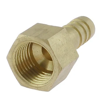 8mm Hose Brass Straight Barb Barbed Connector 3/8" PT Female Thread