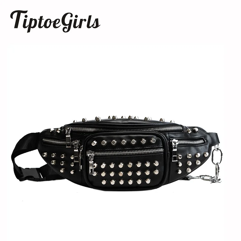 High Quality Rivet Ladies Waist Bag New Fashion Personality Chest Bag Casual Wild Multi-Function Shoulder Messenger Bag
High Quality Rivet Ladies Waist Bag New Fashion Personality Chest Bag Casual Wild Multi-Function Shoulder Messenger Bag
