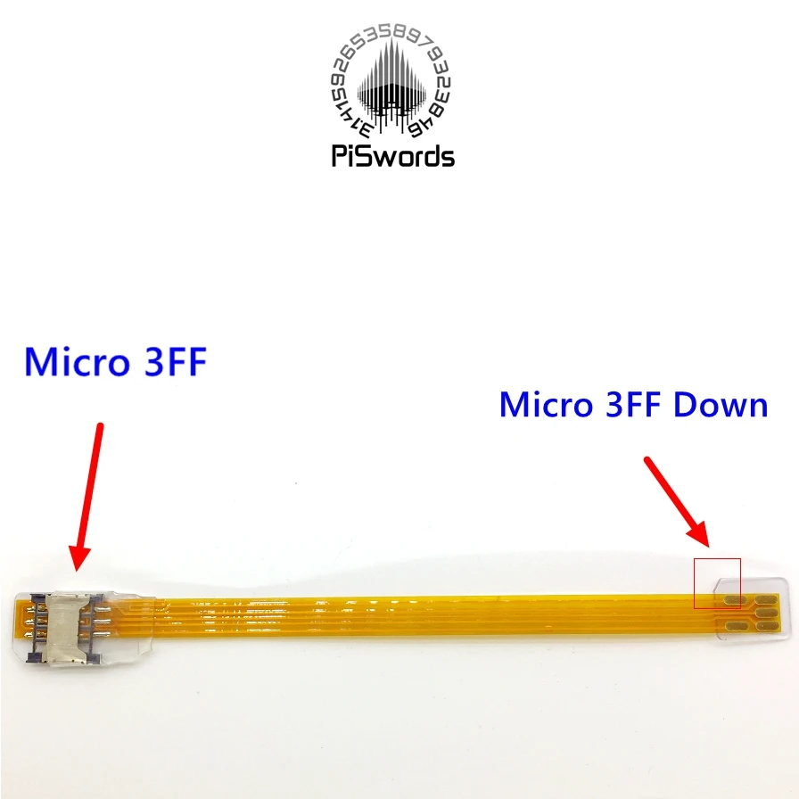 Micro 3FF SIM Card extension converter to 3FF micro sim card Soft Cable Extender 148mm adapter converter
Micro 3FF SIM Card extension converter to 3FF micro sim card Soft Cable Extender 148mm adapter converter