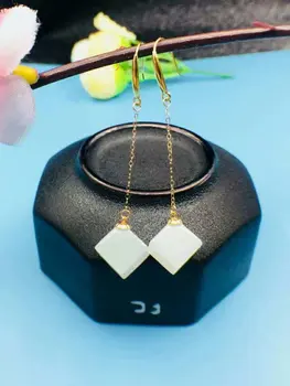 SHILOVEM 18k yellow gold real Natural white Jasper drop earring fine Jewelry women wedding party gift 8*8 yze080809hy
SHILOVEM 18k yellow gold real Natural white Jasper drop earring fine Jewelry women wedding party gift 8*8 yze080809hy