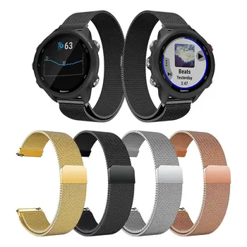 Stainless Steel Smart Watch Band Replacement Wristband Strap Watchband With Magnetic Buckle For Garmin Forerunner 245 Bracelet
Stainless Steel Smart Watch Band Replacement Wristband Strap Watchband With Magnetic Buckle For Garmin Forerunner 245 Bracelet