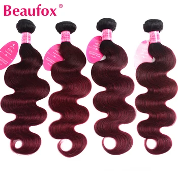 Beaufox Ombre Brazilian Hair Body Wave Bundles 1B 99J/Burgundy Two Tone Ombre Human Hair Weave Bundles 4pcs/lot Remy Hair
Beaufox Ombre Brazilian Hair Body Wave Bundles 1B 99J/Burgundy Two Tone Ombre Human Hair Weave Bundles 4pcs/lot Remy Hair