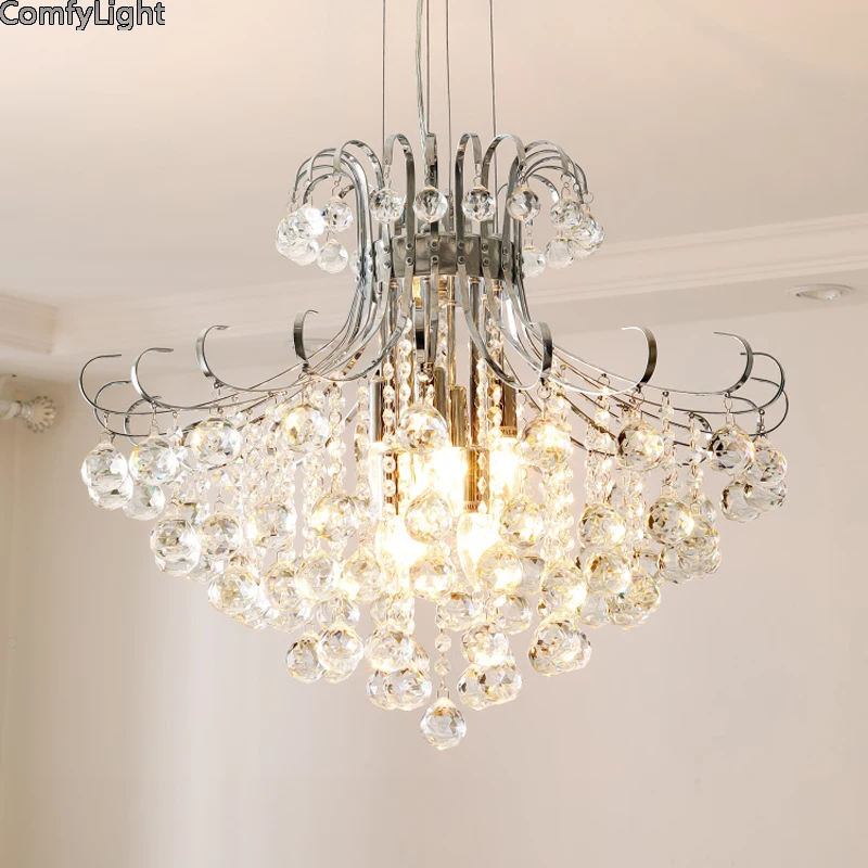 Фото Роскошная хрустальная люстра лампа для гостиной комнатное освещение