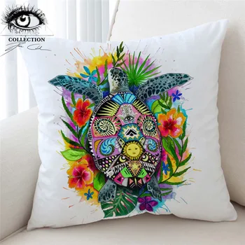 Turtle Life by Pixie Cold Art Pillow Covers Bohemian Cushion Cover Floral Colorful Decorative Pillow Case Tortoise Funda Cojin
Turtle Life by Pixie Cold Art Pillow Covers Bohemian Cushion Cover Floral Colorful Decorative Pillow Case Tortoise Funda Cojin
