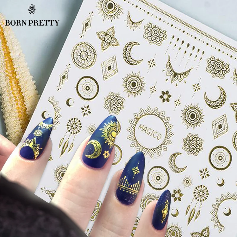 1 Sheet Ultrathin 3D Nail Stickers Star/Moon Image Transfer Decal Gold Color 10.3*8cm Adhesive Nail Art Decorations
1 Sheet Ultrathin 3D Nail Stickers Star/Moon Image Transfer Decal Gold Color 10.3*8cm Adhesive Nail Art Decorations