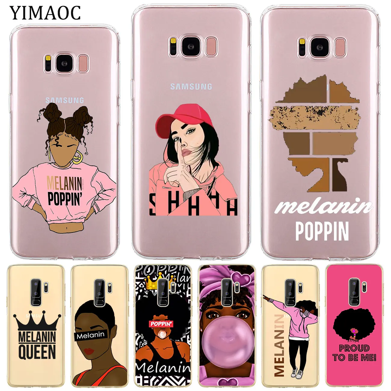 YIMAOC 2bunz Melanin Poppin Aba милый мягкий силиконовый чехол для телефона Samsung Galaxy S10e S10 S9 S8 Note