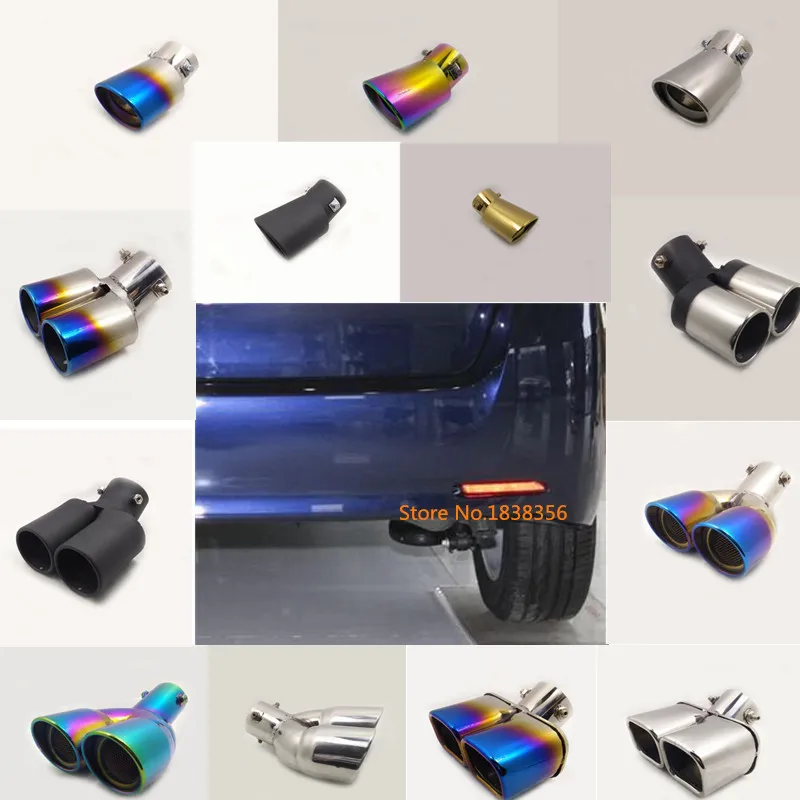 For toyota EZ Verso 2012 2013 2014 2015 2016-2018 car muffler exterior end pipe outlet dedicate stainless steel exhaust tip tail |