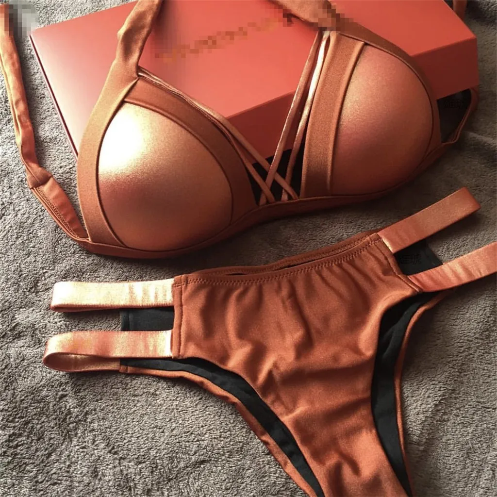 2019 New Women's Fashion Beach Wear Swim Women Sexy Bikini Set Hot Stamp Strap Sport Swimwear Push-Up Padded Swimsuit
2019 New Women's Fashion Beach Wear Swim Women Sexy Bikini Set Hot Stamp Strap Sport Swimwear Push-Up Padded Swimsuit