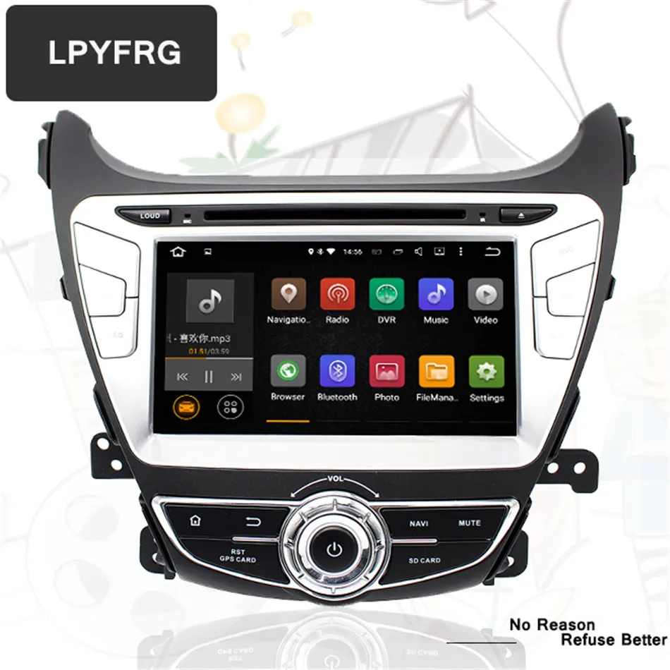Автомобильный dvd плеер 1024*600 с восьмиядерным процессором android 10 для HYUNDAI ELANTRA/i35/AVANTE