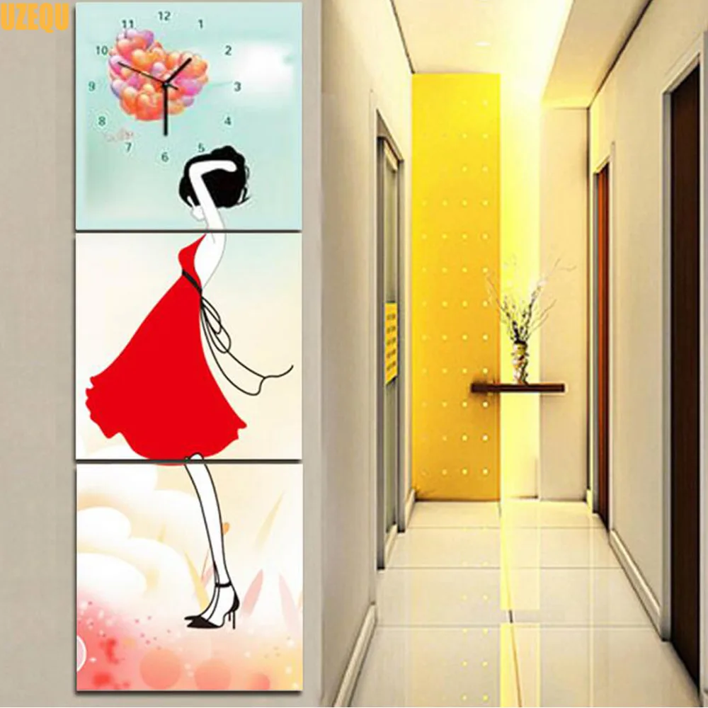 UzeQu Triptych 5D DIY Diamond Painting Cross Stitch Wall Clock Beauty Diamond Embroidery Full Round Mosaic Painting Rhinestones
UzeQu Triptych 5D DIY Diamond Painting Cross Stitch Wall Clock Beauty Diamond Embroidery Full Round Mosaic Painting Rhinestones