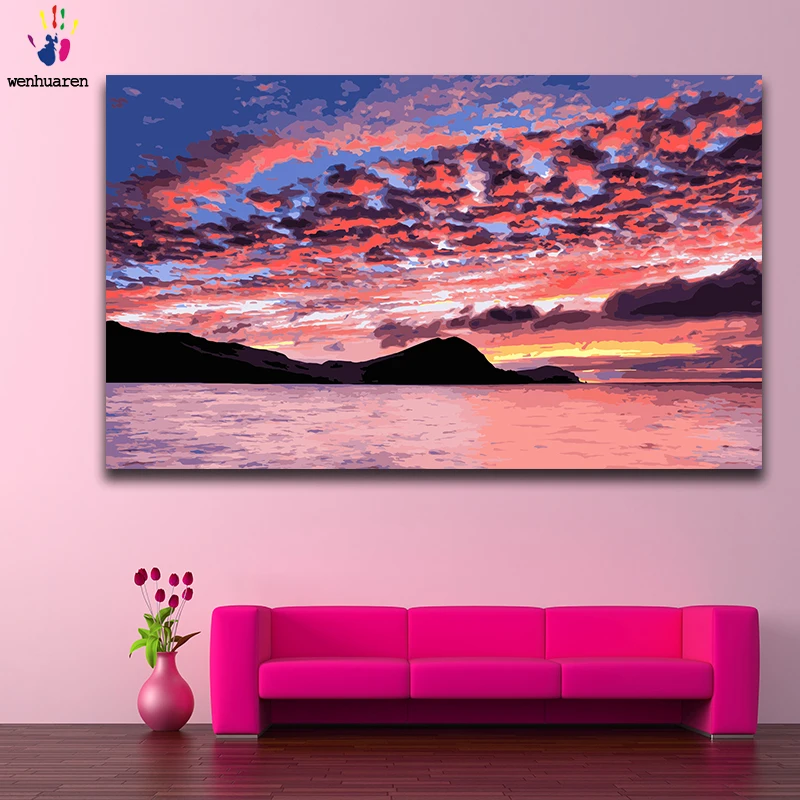 DIY colorings pictures by numbers with colors scenery Blue sky and white clouds picture drawing painting by numbers framed Home
DIY colorings pictures by numbers with colors scenery Blue sky and white clouds picture drawing painting by numbers framed Home
