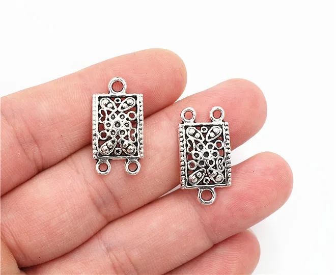 24x12mm 20pcs Antique Sliver Plated Flower Connector Handmade Charms Pendant:DIY for bracelet necklace-P3-13
24x12mm 20pcs Antique Sliver Plated Flower Connector Handmade Charms Pendant:DIY for bracelet necklace-P3-13