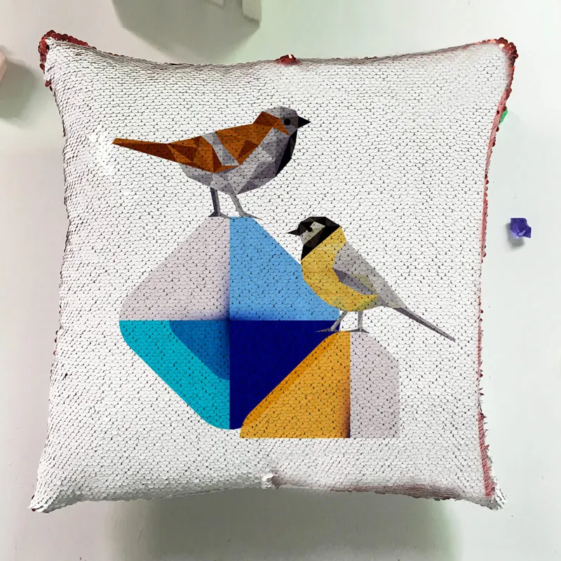 Mermaid Modern Cushions Home Decor Couch Pillows Reversible Flip Sequin Fashion Letter Pillowcase Seat Luxury Cushion J045 (8)