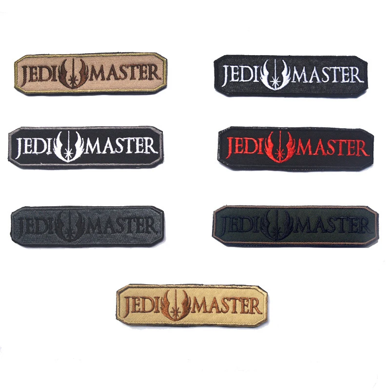 STAR WARS JEDI MASTER Patch Embroidered Tactical Morale Hook Swat Badge A