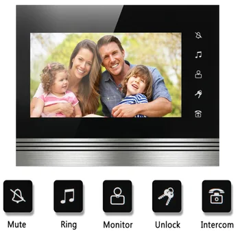 Wired Video Door Phone Intercom Doorbell System 7'' TFT-LCD Monitor Screen With IR COMS Outdoor Camera Video Door Bell
Wired Video Door Phone Intercom Doorbell System 7'' TFT-LCD Monitor Screen With IR COMS Outdoor Camera Video Door Bell