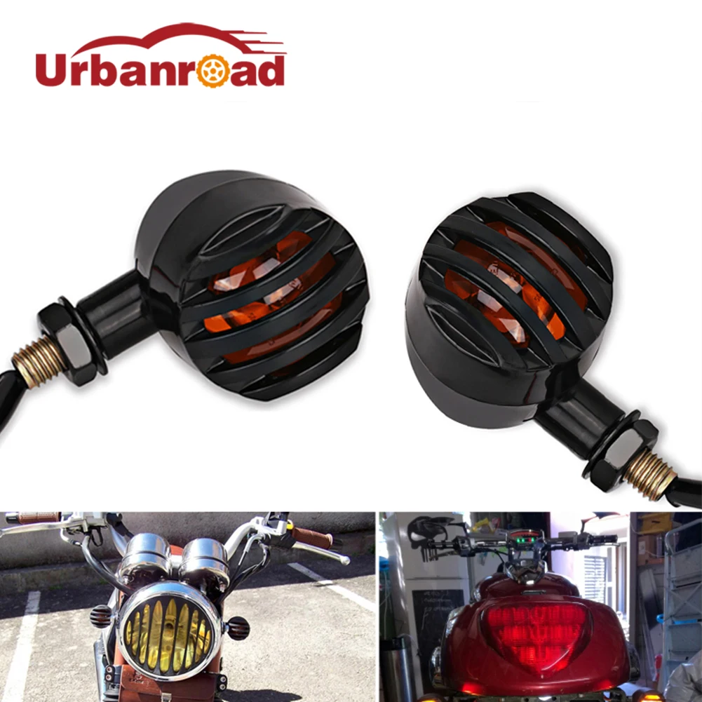 4Pcs 12v Vintage Led Motorcycle Turn Signal Light Retro Black Amber Rear Turn Light Indicator Motorcycle For Harley Suzuki
4Pcs 12v Vintage Led Motorcycle Turn Signal Light Retro Black Amber Rear Turn Light Indicator Motorcycle For Harley Suzuki