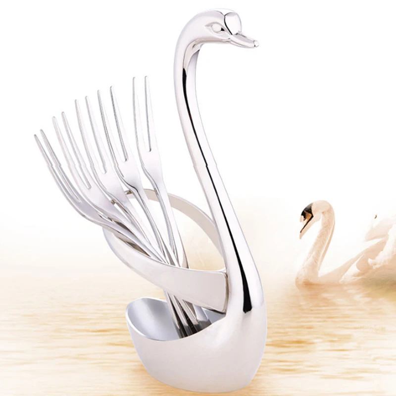 Swan Stainless Steel Fruit Food Fork Spoon Knife Base Holder Creative Gift Tableware Knife Base Holder Wedding Decoration 899943
Swan Stainless Steel Fruit Food Fork Spoon Knife Base Holder Creative Gift Tableware Knife Base Holder Wedding Decoration 899943