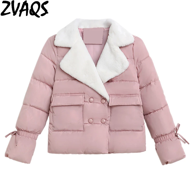 ZVAQS 2018 New Casual Bread Jacket Women Wadded Winter Coat Female Short Wool Liner Parka Turn Down Collar Abrigo mujer ST254
ZVAQS 2018 New Casual Bread Jacket Women Wadded Winter Coat Female Short Wool Liner Parka Turn Down Collar Abrigo mujer ST254