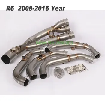 Full Set Motorcycle Exhaust Link Pipe Motorbike Exhaust Muffler Escape full System Stainless Steel Middle Pipe Bend Pipe for R6
Full Set Motorcycle Exhaust Link Pipe Motorbike Exhaust Muffler Escape full System Stainless Steel Middle Pipe Bend Pipe for R6