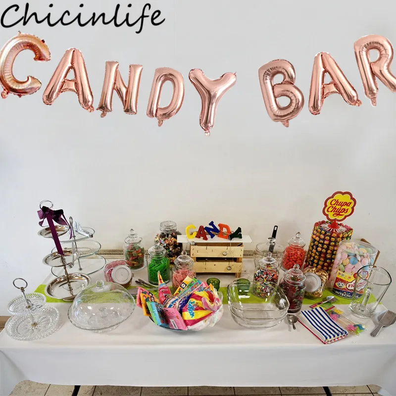 Chicinlife 8Pcs 16inch Candy Bar Foil Letter Balloons Bunting Banner Birthday Party Wedding Engagement Sweet Table Decor Supplie
Chicinlife 8Pcs 16inch Candy Bar Foil Letter Balloons Bunting Banner Birthday Party Wedding Engagement Sweet Table Decor Supplie