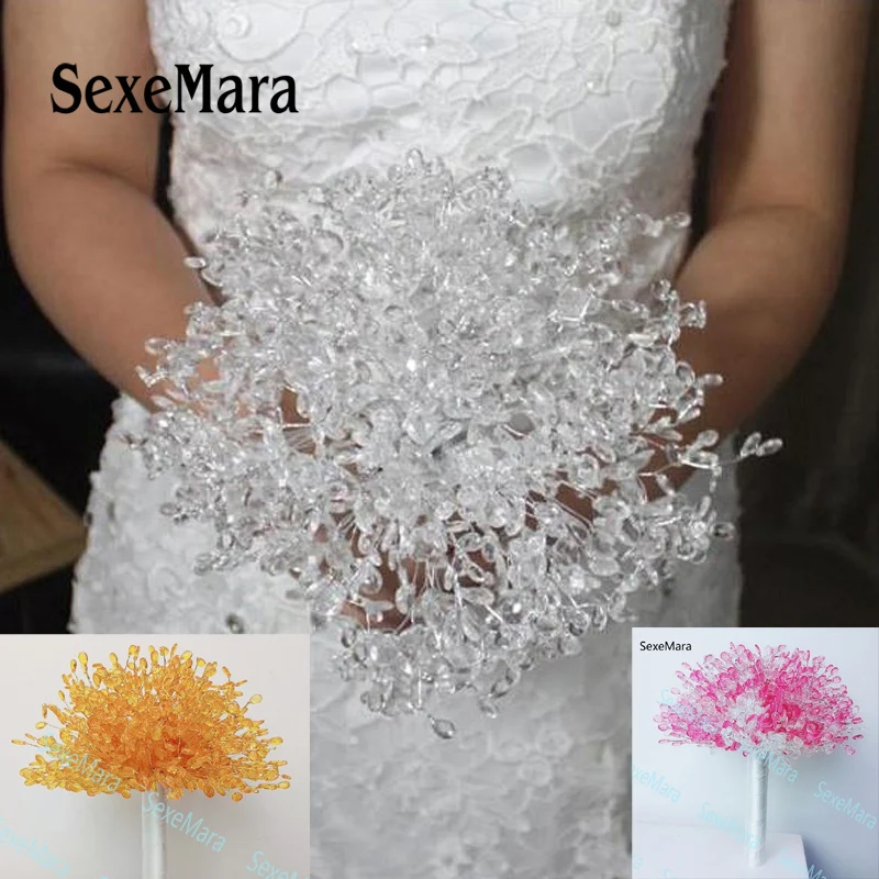bruiloft bruidsboeket Gorgeous Bridal Bouquets Artificial Clear Rhinestones/Diamond Wedding Bouquet Wedding Accessories
bruiloft bruidsboeket Gorgeous Bridal Bouquets Artificial Clear Rhinestones/Diamond Wedding Bouquet Wedding Accessories