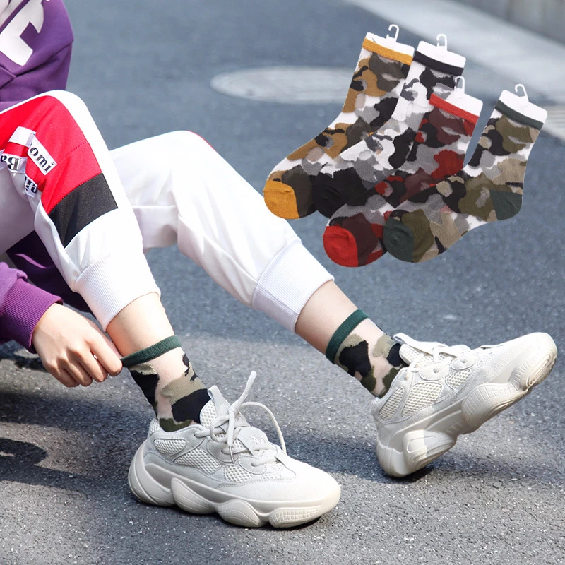 SP&CITY Camouflage Patterned Funny Cool Summer Woman Ankle Socks Harajuku Hipster Short Socks Art Chic Skateboard Socks
SP&CITY Camouflage Patterned Funny Cool Summer Woman Ankle Socks Harajuku Hipster Short Socks Art Chic Skateboard Socks