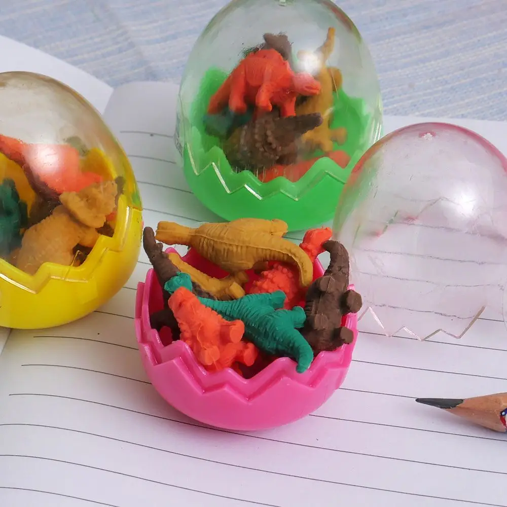 7Pcs/Set Mini Rubber Eraser Cute Dinosaur Egg Eraser Box School Stationery Office Supplies Random Color 5*4cm children tool
7Pcs/Set Mini Rubber Eraser Cute Dinosaur Egg Eraser Box School Stationery Office Supplies Random Color 5*4cm children tool
