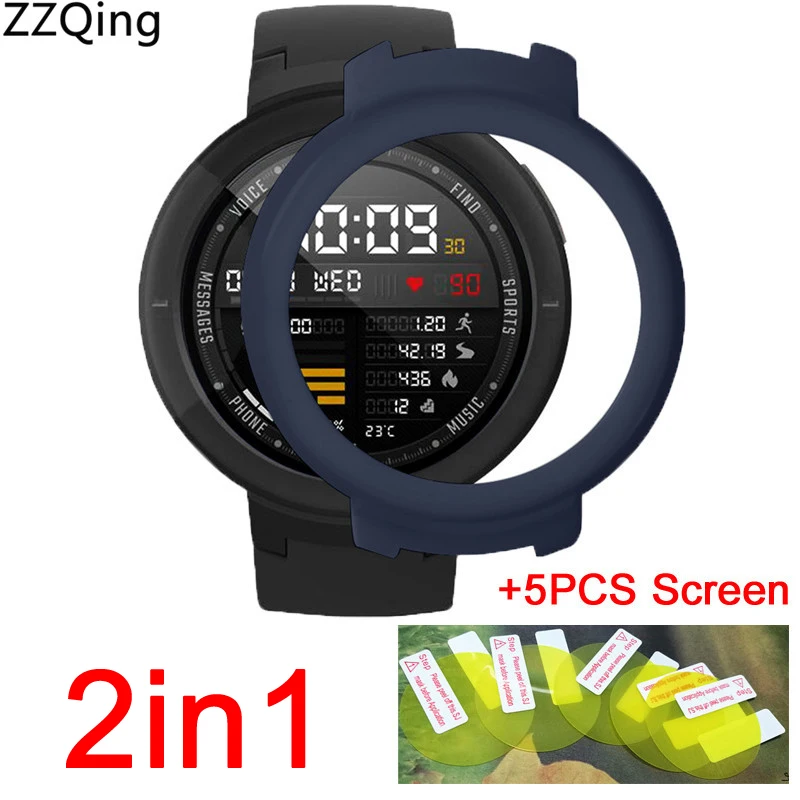 2in1 PC Protection Full Cover Case for Huami Amazfit Verge Smart Watch Frame Cases shell+amazfit 3 verge Screen Protector film
2in1 PC Protection Full Cover Case for Huami Amazfit Verge Smart Watch Frame Cases shell+amazfit 3 verge Screen Protector film