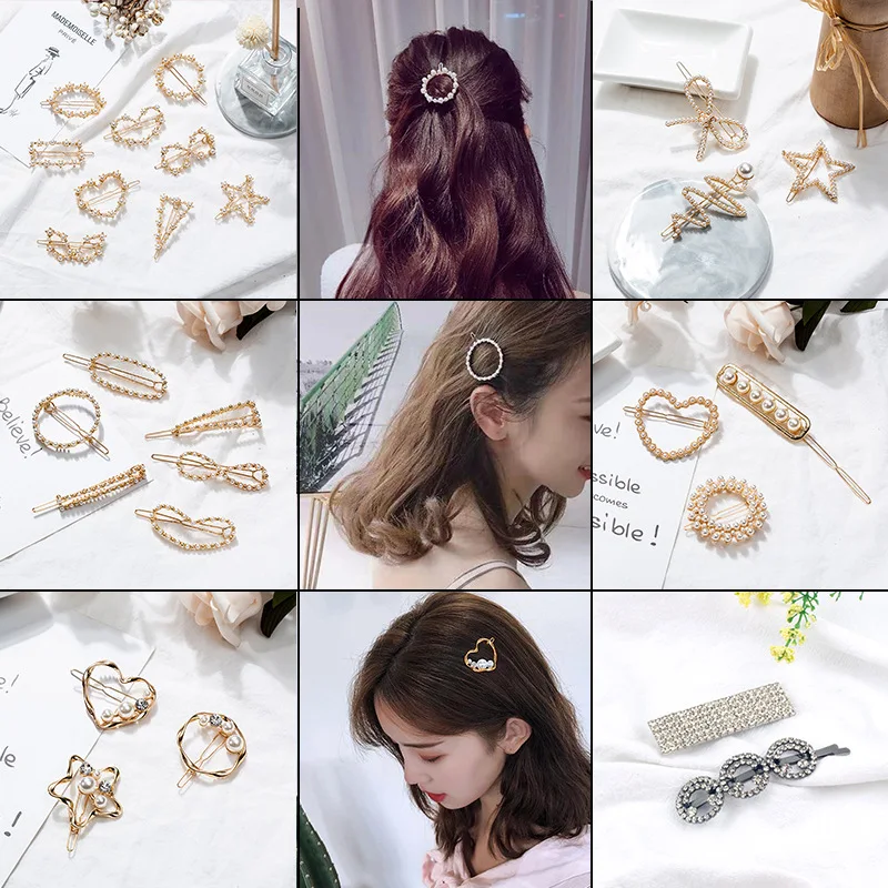 Elegant Pearl Crystal Geometry Heart Bowknot Round Triangle Hairpins Hair Headwear Hair Clip Sweet Wedding Engagement Jewlery
Elegant Pearl Crystal Geometry Heart Bowknot Round Triangle Hairpins Hair Headwear Hair Clip Sweet Wedding Engagement Jewlery