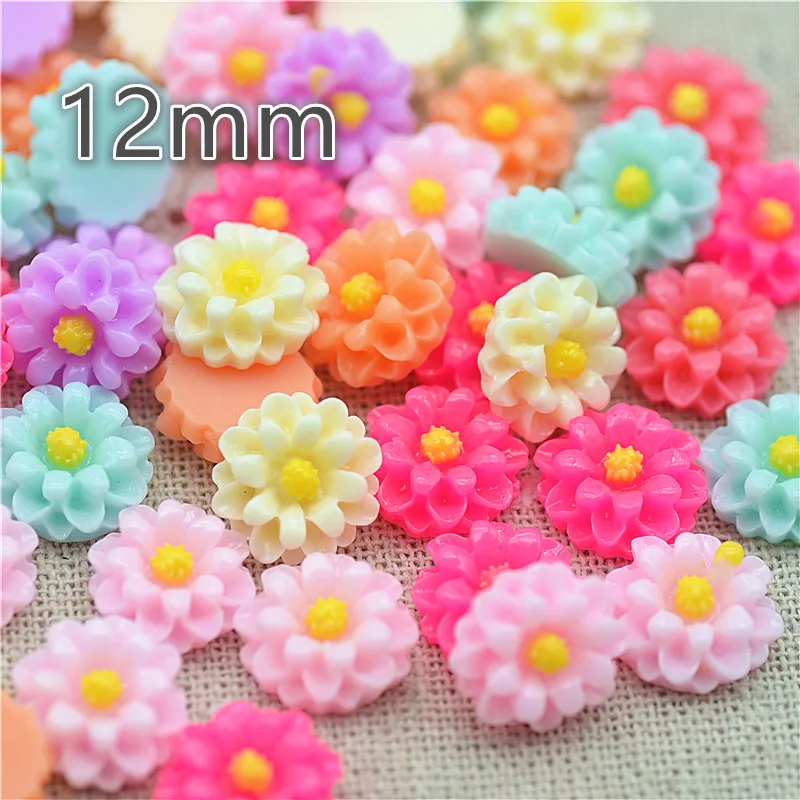 resin flower 12mm 100pcs/lot mix color flat back cabochon holiday decoration free shipping
resin flower 12mm 100pcs/lot mix color flat back cabochon holiday decoration free shipping