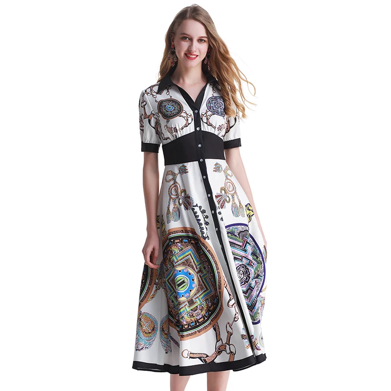 Fashion Runway Designer Dress Women V Neck Elegant Party Belted Wrap High Waist Floral Print Vintage Maxi Female Long Dress
Fashion Runway Designer Dress Women V Neck Elegant Party Belted Wrap High Waist Floral Print Vintage Maxi Female Long Dress