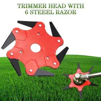 Metal Blades Trimmer Head 6 Teeth Brush Cutter Blade Trimmer 65Mn Garden Grass Trimmer Head For Lawn Mower Drop shipping
Metal Blades Trimmer Head 6 Teeth Brush Cutter Blade Trimmer 65Mn Garden Grass Trimmer Head For Lawn Mower Drop shipping