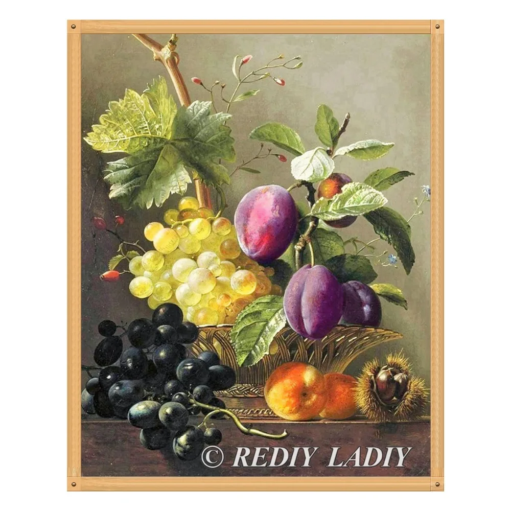 REDIY LADIY Diamond Painting Cross Stitch Still Life Fruit Full Diamond Embroidery Crystal Diamond Mosaic Picture Home Decor Kit
REDIY LADIY Diamond Painting Cross Stitch Still Life Fruit Full Diamond Embroidery Crystal Diamond Mosaic Picture Home Decor Kit