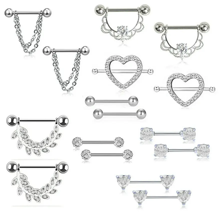 8pair Mix Nipple Ring Fashion Female Stainless Steel Nipple Shield Rings Body Piercing Jewelry
8pair Mix Nipple Ring Fashion Female Stainless Steel Nipple Shield Rings Body Piercing Jewelry