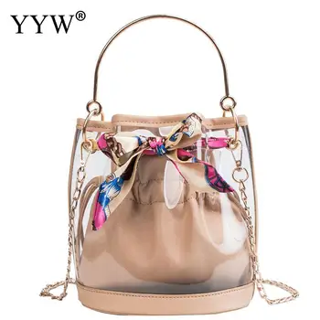 Fashion PVC Drawstring Bucket Bag Ribbons Handbag Crossbody Bags Ladies Tote Bag Handbag Transparent Combo Bag Chain Khaki
Fashion PVC Drawstring Bucket Bag Ribbons Handbag Crossbody Bags Ladies Tote Bag Handbag Transparent Combo Bag Chain Khaki