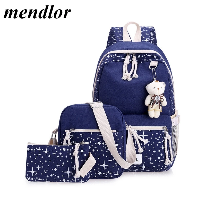 Fashion Women School Bags Teenage Girls travel Backpack kids Princess Large capacity School Bags 3 pcs/Set Rucksack Mochila
Fashion Women School Bags Teenage Girls travel Backpack kids Princess Large capacity School Bags 3 pcs/Set Rucksack Mochila