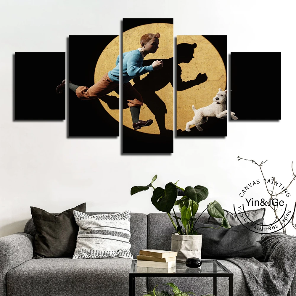 HD Prints Abstract Cartoon Canvas Painting 5 Piece TinTin Characters Modular Poster Picture Modern Home Decor Kids Room Wall Art
HD Prints Abstract Cartoon Canvas Painting 5 Piece TinTin Characters Modular Poster Picture Modern Home Decor Kids Room Wall Art