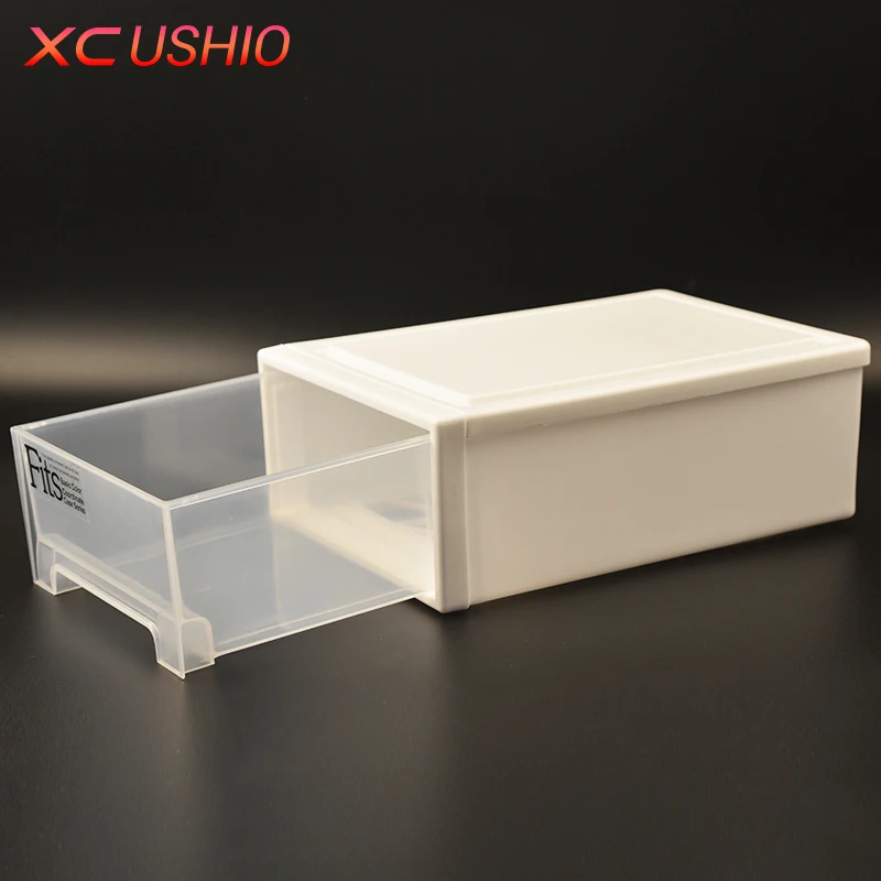 Image Thickened Single Layer Plastic Drawer Storage Box Organizer Transparent Toys Shoes Storage Box Case Combined Drawer Cabinet