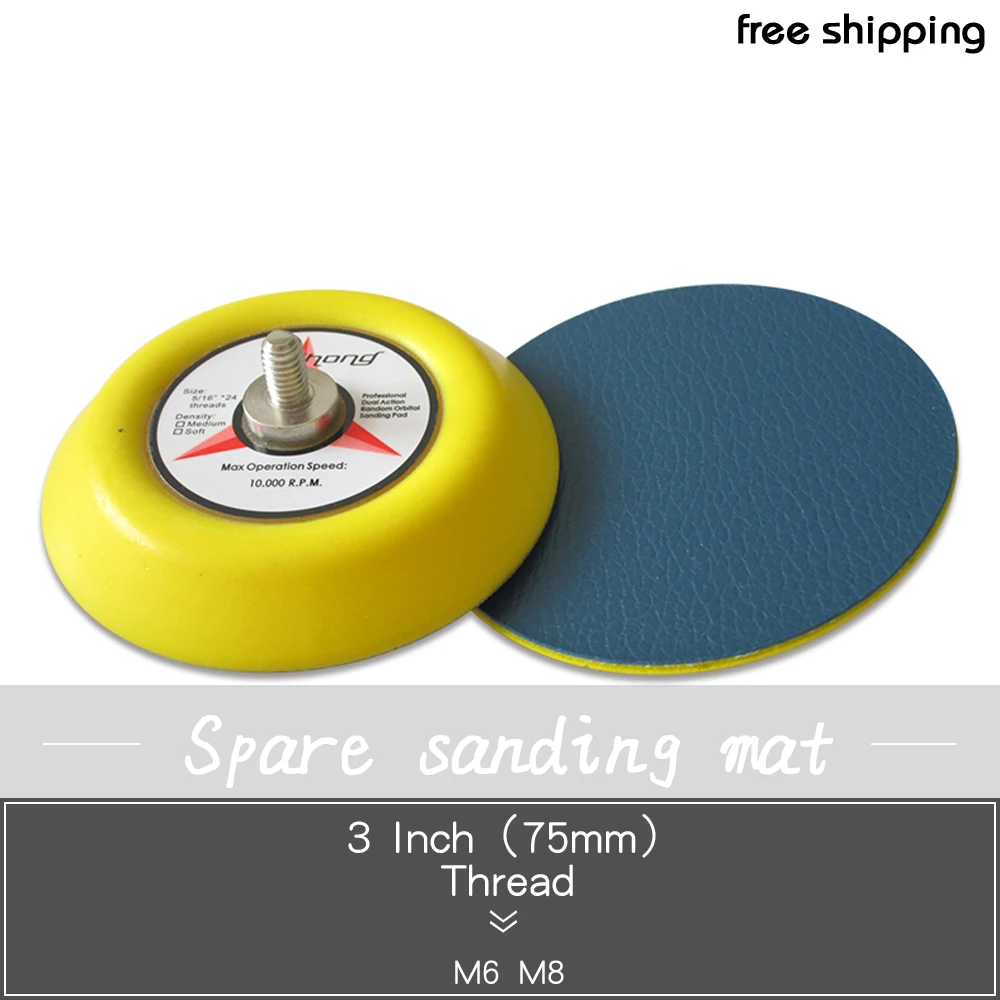 3 Inch PSA Vinyl Sanding Backup Pad M6/M8 Thread Self-adhesive for Grinding and Polishing Power Tools Accessories
3 Inch PSA Vinyl Sanding Backup Pad M6/M8 Thread Self-adhesive for Grinding and Polishing Power Tools Accessories
