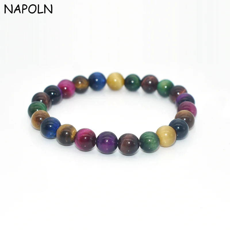 NAPOLN Multicolor Tiger Eye Beads Bracelets 7 Chakra Bracelets Natural Stone Healing Bracelet Women Men Jewelry Dropshipping
NAPOLN Multicolor Tiger Eye Beads Bracelets 7 Chakra Bracelets Natural Stone Healing Bracelet Women Men Jewelry Dropshipping