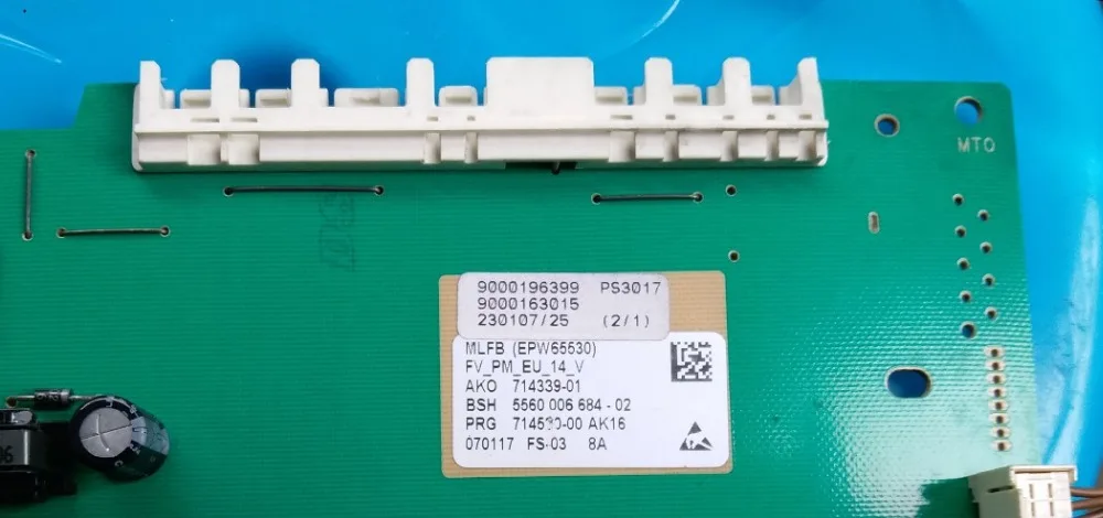 90% New/100% tested for washing machine board control board AKO 714339-01 BSH 5560006684-02 5560006298
90% New/100% tested for washing machine board control board AKO 714339-01 BSH 5560006684-02 5560006298