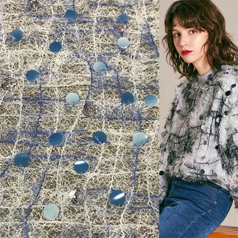 1 Yard New Sequins Polyester Cloth Fabric Irregular Net Hollow Fabric Orange/Blue/Black Sweatshirt Cheongsam Clothing Craft
1 Yard New Sequins Polyester Cloth Fabric Irregular Net Hollow Fabric Orange/Blue/Black Sweatshirt Cheongsam Clothing Craft